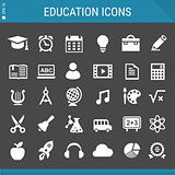 Education icons collection