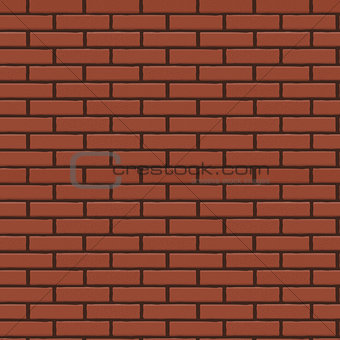 Brick Wall Seamless Vector Illustration Background
