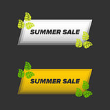 Summer sale banners set