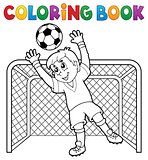 Coloring book soccer theme 2