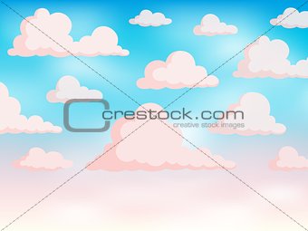Pink sky theme background 2