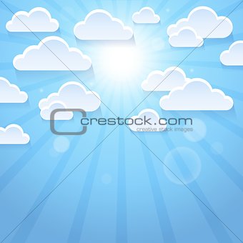 Stylized clouds theme image 3