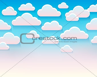 Stylized clouds theme image 5
