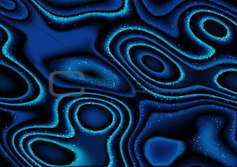 Blue Abstract Contour lines Background