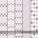 Collection of delicate seamless patterns.