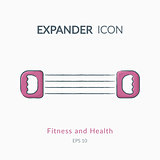 Expander icon isolated on white.