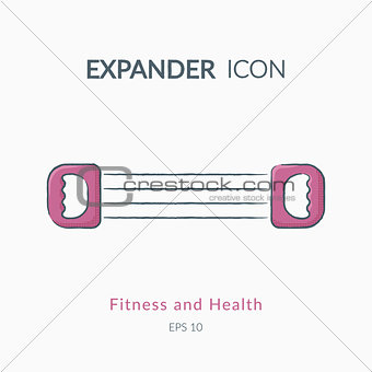 Expander icon isolated on white.