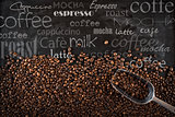 Background coffee beans