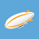 Icon isometric airship.