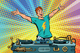 DJ on a club party