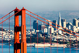 San Francisco with the Golden Gate bridge
