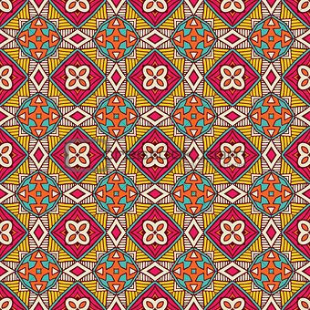 tiled geometric seamless pattern