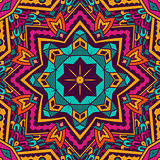 Abstract festive mandala ethnic tribal pattern