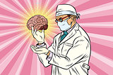 Surgeon doctor and the human brain