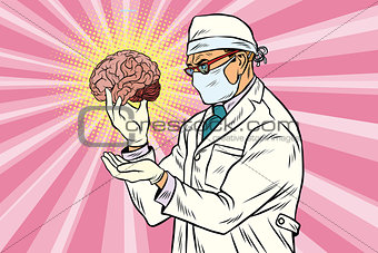 Surgeon doctor and the human brain