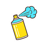 Vector icon of spray paint can