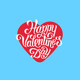 Happy Valentines Day greeting card design
