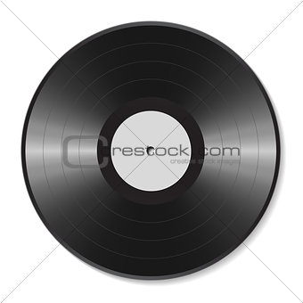 Blank vinyl disc