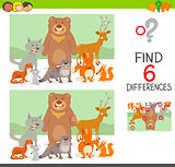 differences game with animals