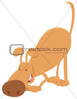 sniffing dog cartoon character