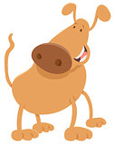 happy dog cartoon character