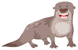 otter cartoon animal character