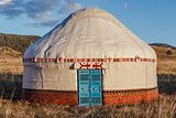 White Yurt - Nomad's tent is the national dwelling of Kazakhstan people