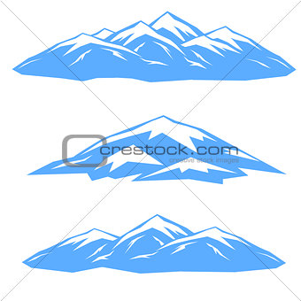 The set of blue ridges