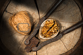 Walnuts with Old Nutcracker