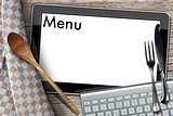 Tablet Computer for Food Menu