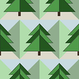 Good Seamless Firs Forest Pattern