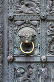 Ancient door of Bremen Cathedral, Germany.