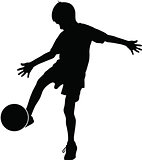 Young football player 