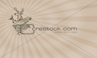 Deer Trout Quail Farm Business card