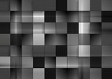 Abstract black futuristic squares background