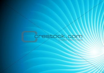 Abstract shiny blue swirl vector background