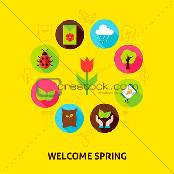 Welcome Spring Concept