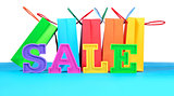 Sale written by colorful letters 