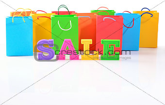Sale written by colorful letters
