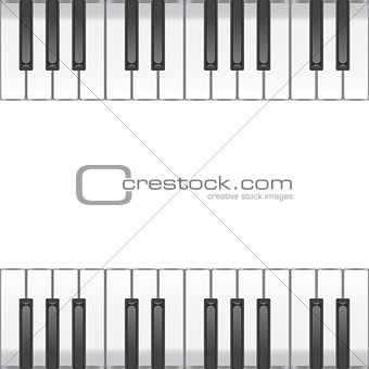 music background with piano keys. vector illustration