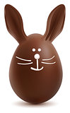 Brown Easter Bunny Chocolate Egg