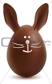 Brown Easter Bunny Chocolate Egg