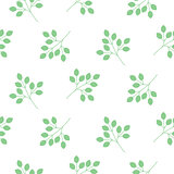 Small leaves seamless vector pattern.