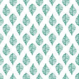 Abstract leaves seamless vector pattern.