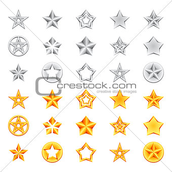 Golden and Silver Stars