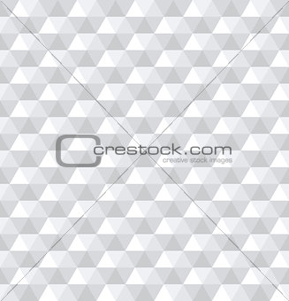 Seamless white 3d hexagons pattern. 