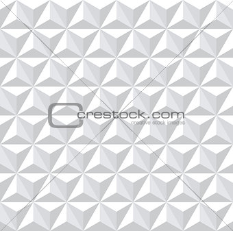 Seamless white 3d hexagons pattern. 