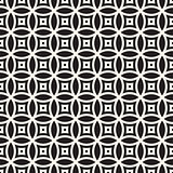 Vector Seamless Geometric Rounded Lines Pattern. Abstract Geometric Background Design