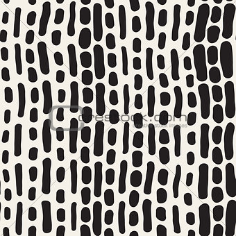 Abstract Background With Rounded brush strokes. Doodle Vector Seamless Pattern.