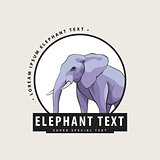 Corporate logo with an elephant